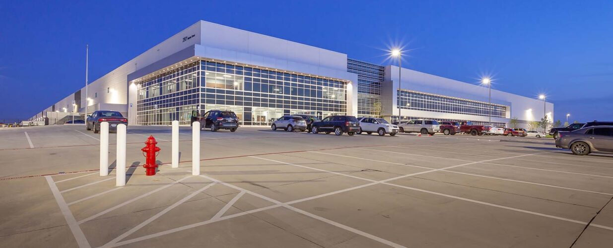 parking lot and building view Project Pedregal