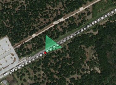 DART rail line map satellite view