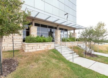 side stairway at Heritage Crossing Business Center