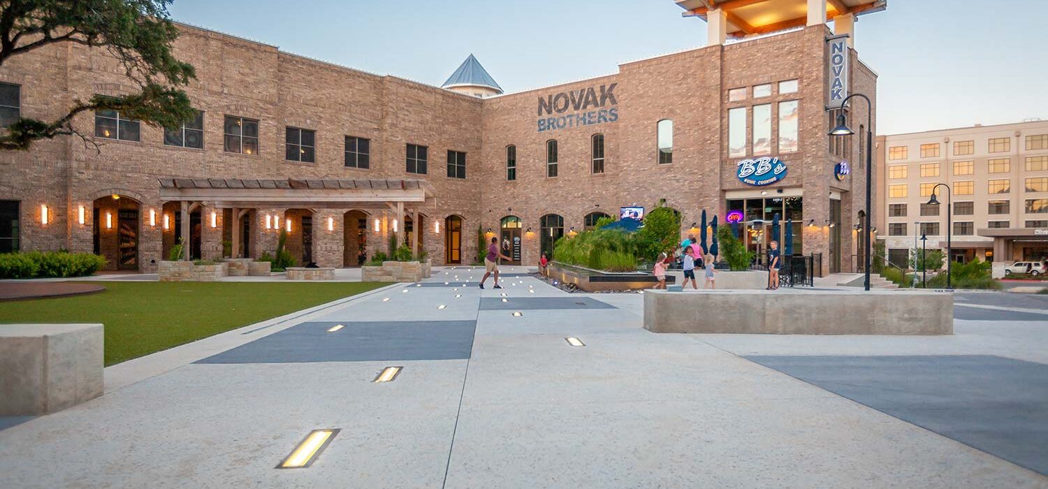 Novak Brothers Summit at Rivery outdoor walkway exterior