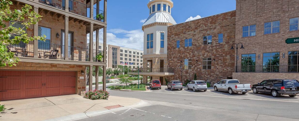 side building view the Summit at Rivery mixed use development