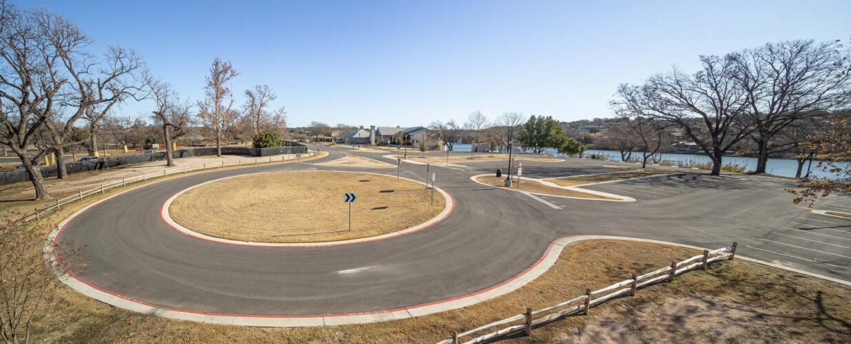 roundabout at Marble Falls Park