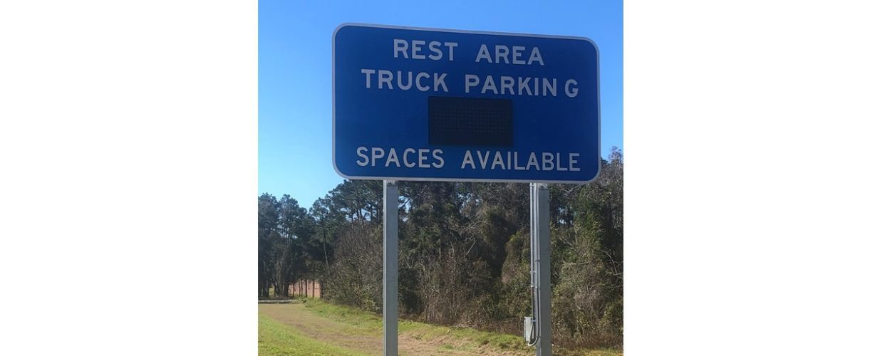 availability sign for FDOT Truck Parking Availability System