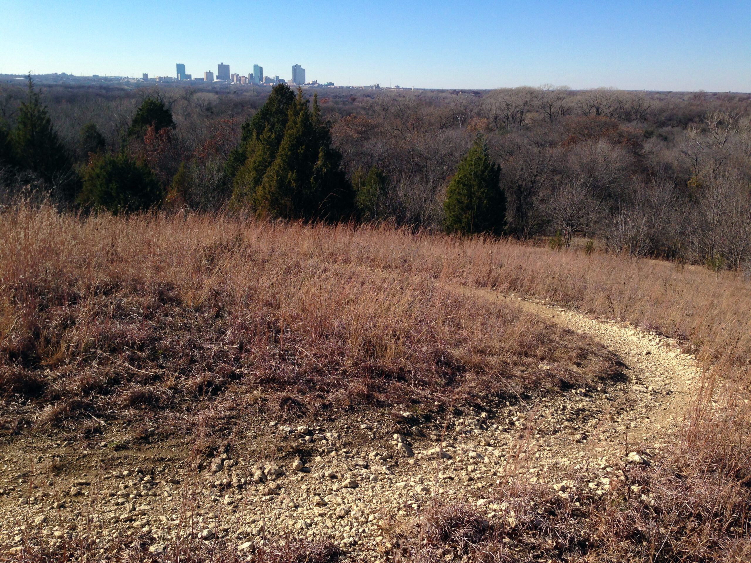 The Overlook Trail in Fort Worth.