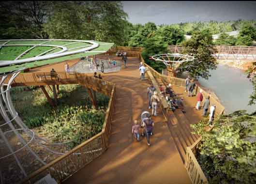Daytime rendering of Deep Fork Greenway Trail