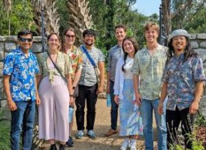 Austin South Halff employees group photo at Zilker Botanical Garden