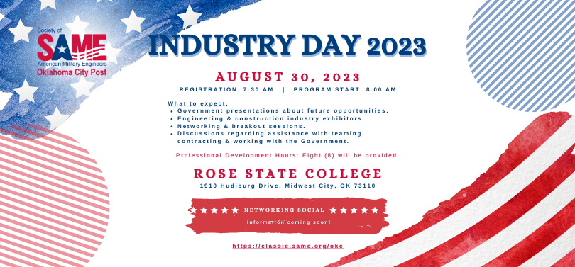 SAME Industry Day 2023 handout infographic