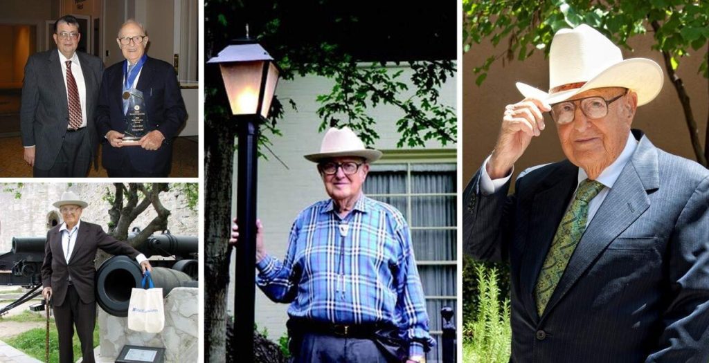 Dr. Halff capturing Halff's servant leadership culture through the years photo collage memoir
