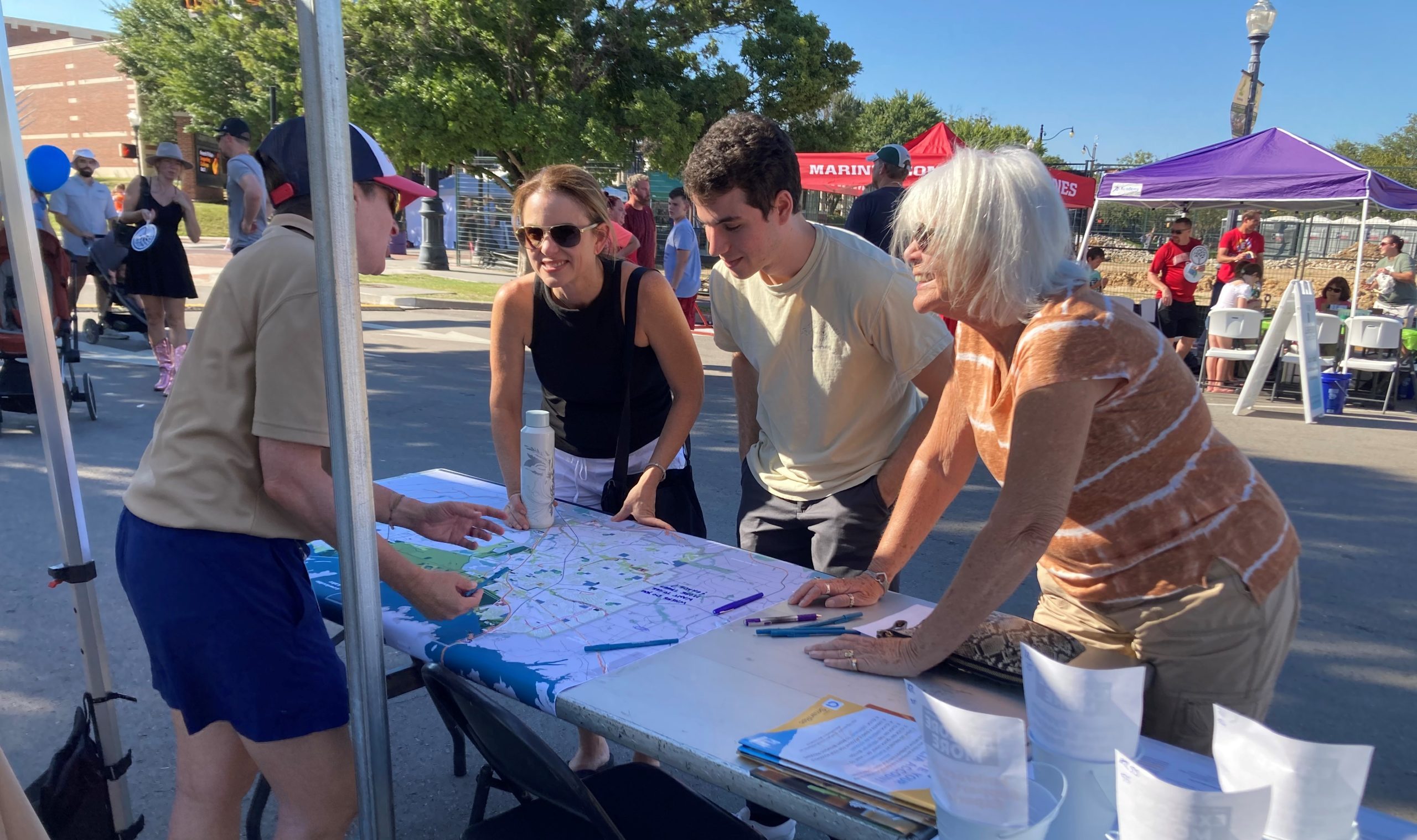 Community members at the Lewisville HIP Western Days interaction