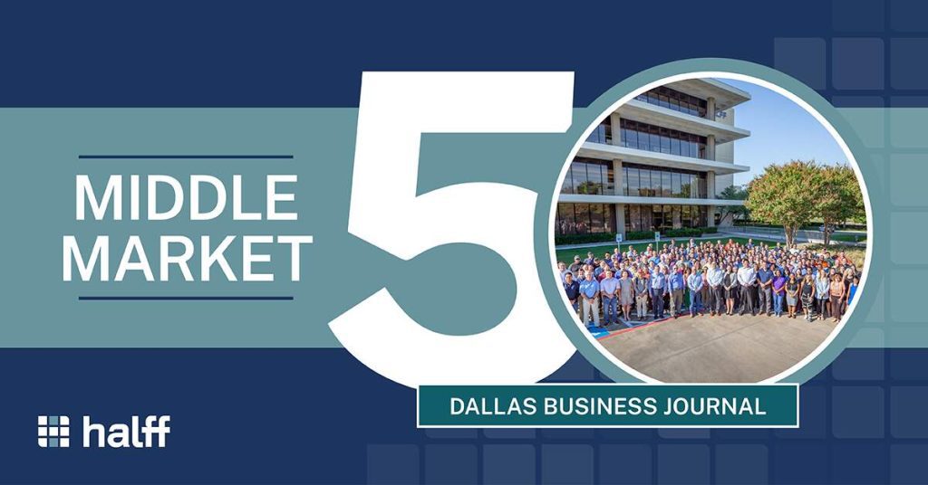 Halff Middle Market 50 graphic 2023 Dallas Business Journal