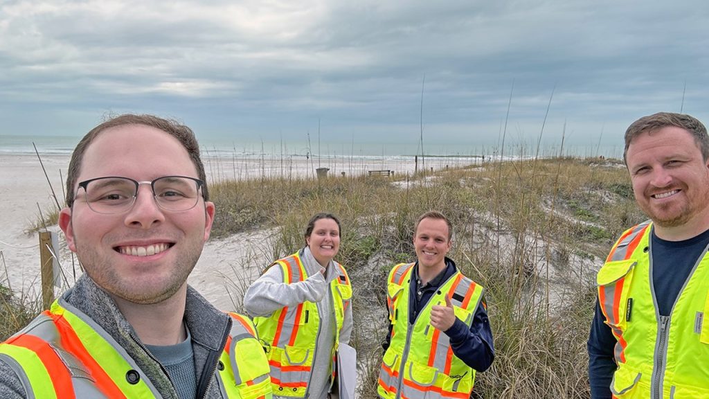 Halff employees on site at St. Pete Beach