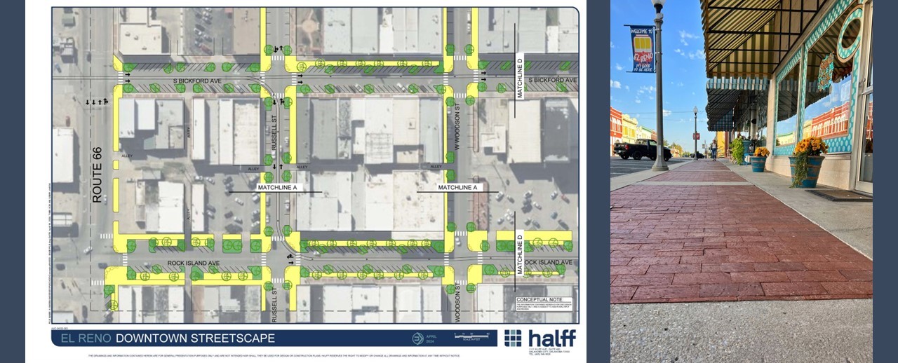 El Reno Route 66 and Downtown Revitalization Projects - Halff
